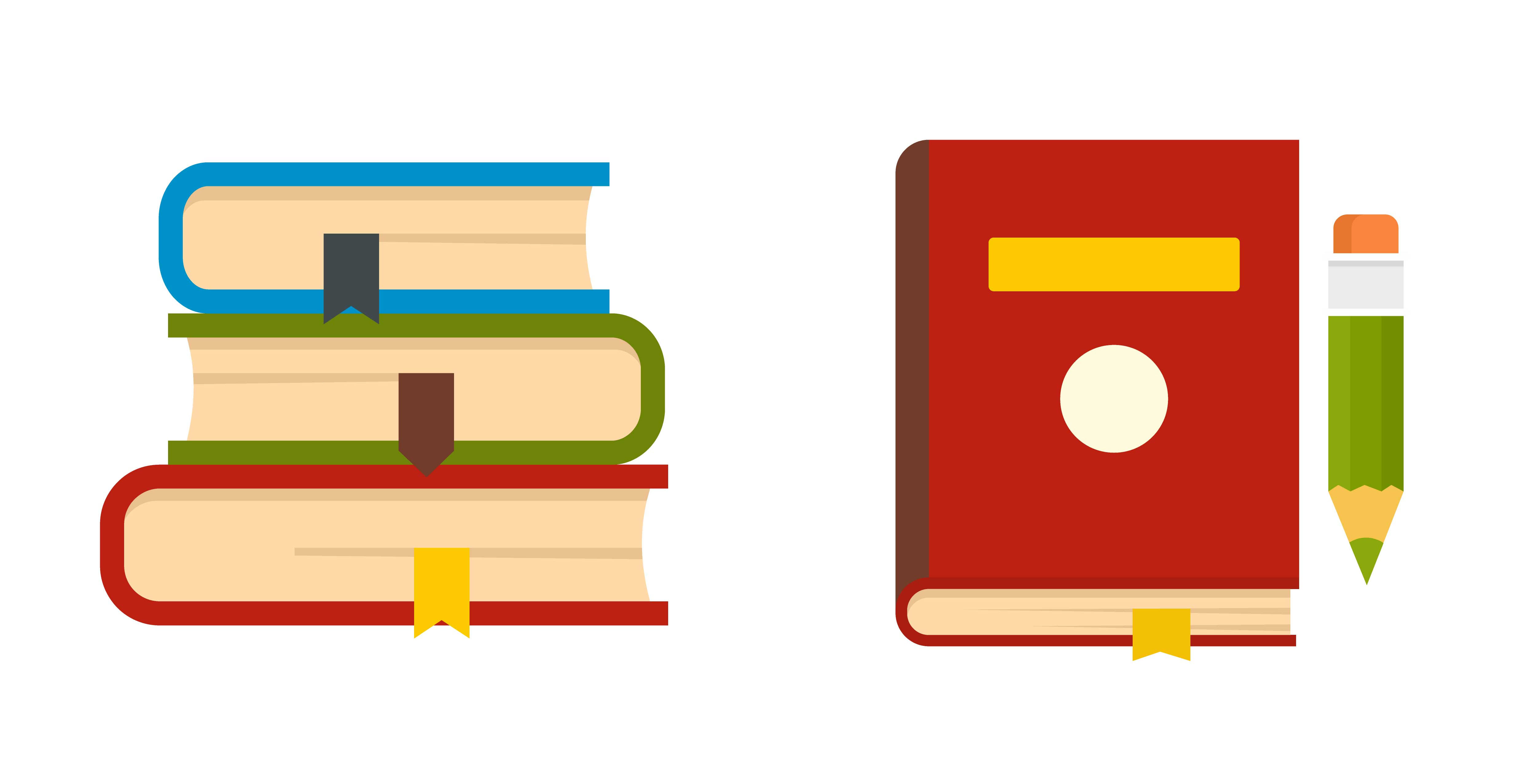 Two stacks of books